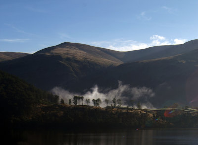 East bank of Thirlmere in the morning