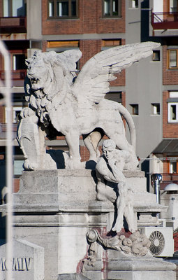 A Winged Lion Statue