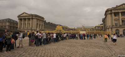 the front of the line at Versailles