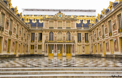 courtyard in the rain