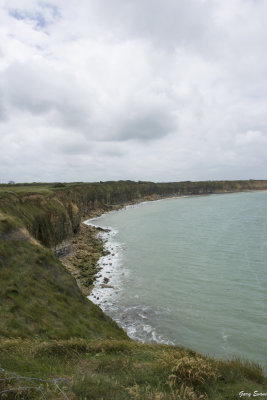 the view from the Pointe du Hoc Memorial