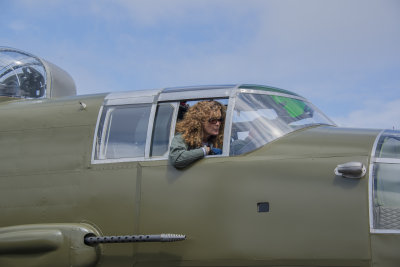 Nancy Robertson sitting right seat - she's usually left seat!
