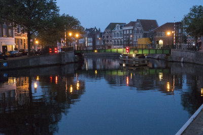 the canal just after sunset