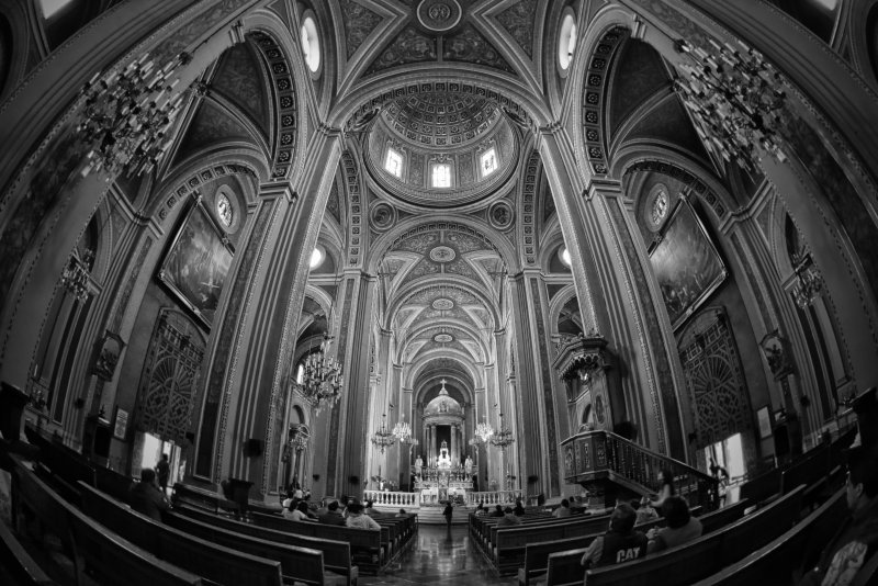 Catedral Morelia B&W