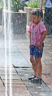 Bajo la lluvia !