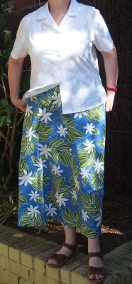 Finished skirt (in a high wind!)