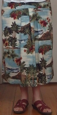 View A in Hawaiian fabric