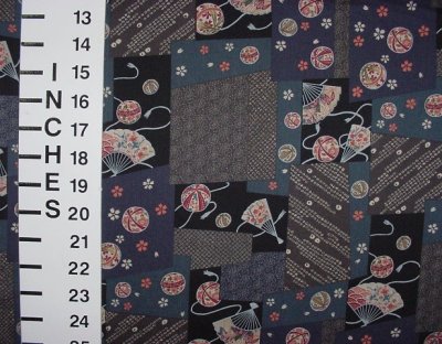 Fabric detail: Japanese-inspired design