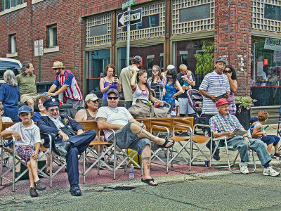 Part of the Crowd at 4th of July Parade 2012