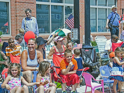 Part of the Crowd, Pieter at 4th of July Parade 2012
