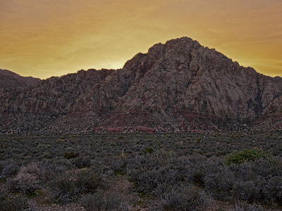 Sunset at Red Rock Canyon. 2012