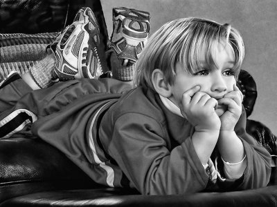 The Young Thinker. NECCC monochrome