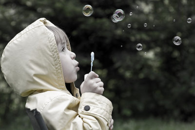Raincoat and Bubbles