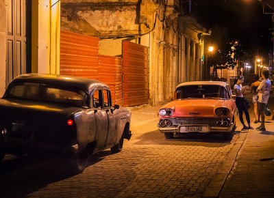 Cuban Car Showdown (Honorable Mention) by Sharon Lips