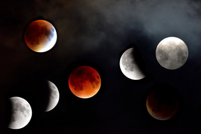 moon eclips & blood moon