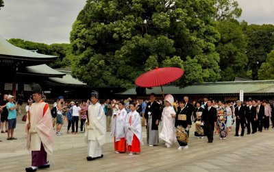 Japan traditional wedding ceremony