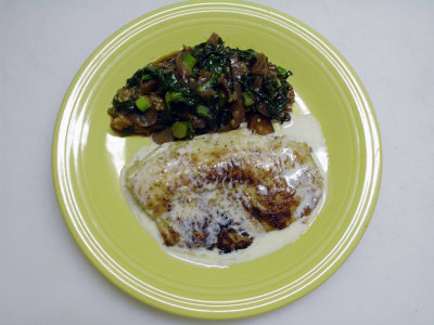 Seared AsianYellow Perch with Lime Cream Saice & Gai Lan with Shitake Mushrooms and Chinese Eggplant BSS...jpg