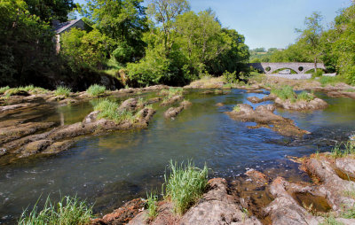 River Teifi at Cenarth, West Wales.