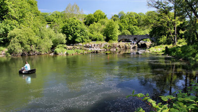 River Teifi at Cenarth, West Wales.
