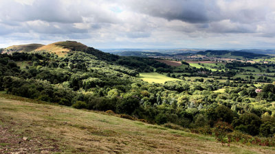 Walking on The Malvern Hills.