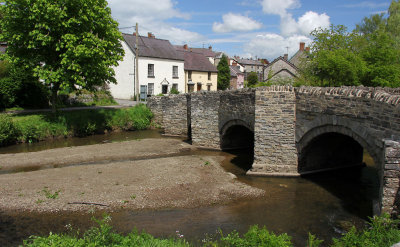 The bridge at Clun in Shropshire.