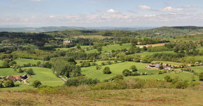 Eastnor Castle from Ragged Stone Hill.