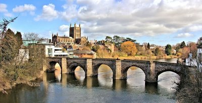 The Old Wye Bridge, Hereford.