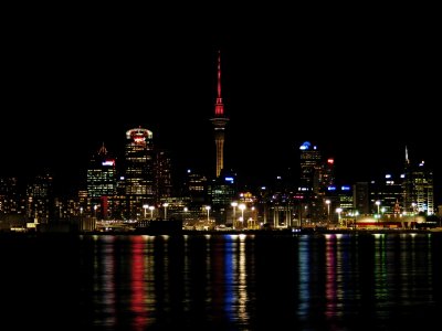 Auckland Harbour at Night 1