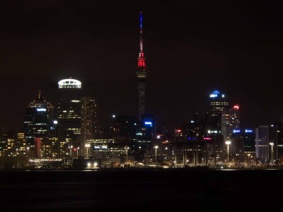 Auckland City at Night  RAW