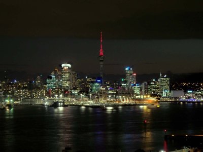 Auckland and Harbour at Night