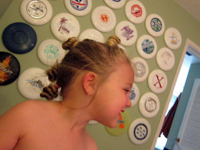 Kristina shows off her buns