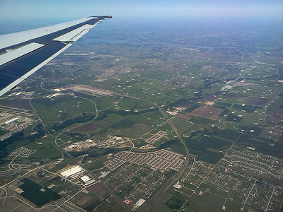 Oil fields as far as you can see, west of Dallas