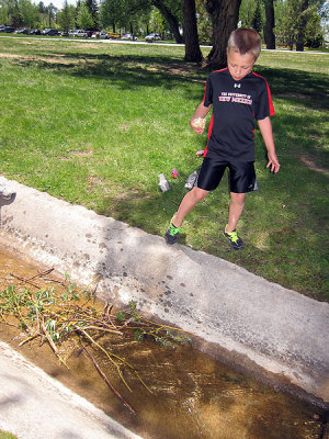 After all that spinning, it's time to build a dam