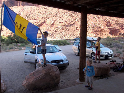 Adjusting our flag