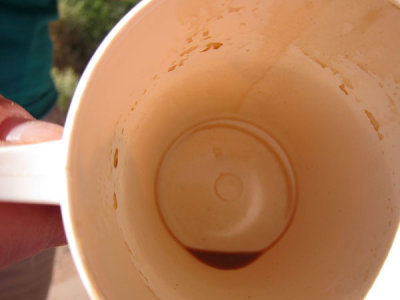 Kristina's photo: empty coffee cup