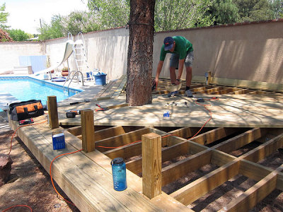 The deck is nearing completion!