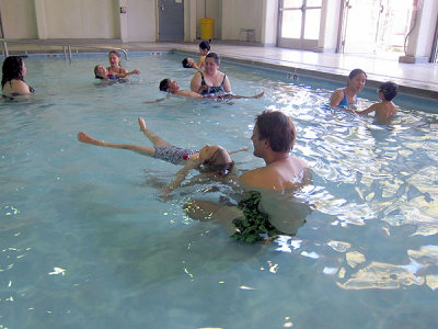 Kristina's last swimming lesson