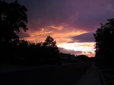 Rare clouds = nice sunset
