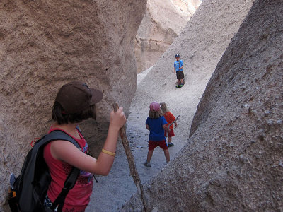 The canyon narrows