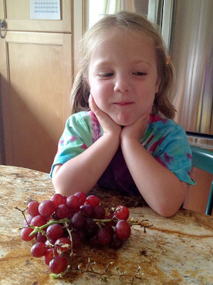 Grape-eating contest