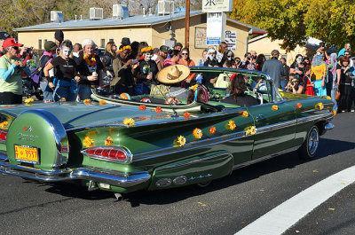 Marigolds + lowriders = classic Albuquerque