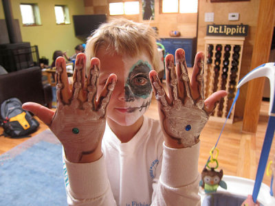 Simon in calavera paint