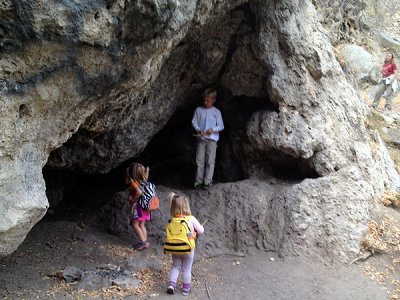 Cave under Travertine Falls