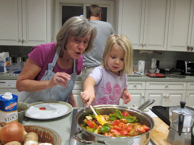 Annie learns to cook chicken paprikas