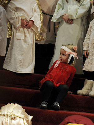 Annie takes a seat