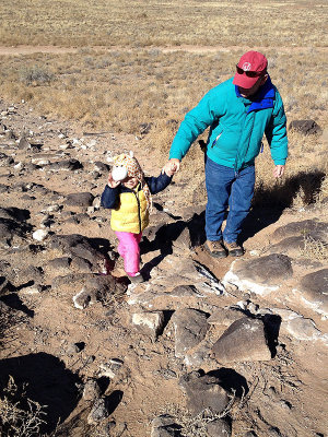 Papa inspires Annie to stay on the trail