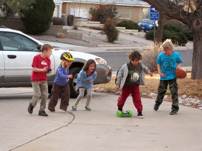 Test-driving the new remote controlled car