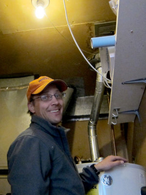 Water-heater repair, as photographed by Kristina