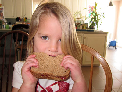 Annie's crazy PB&J sandwich