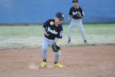 Playing shortstop